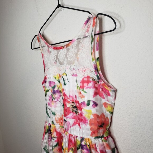 Bloome Girls Sz 16 Floral Lace Dress - Picture 5 of 7